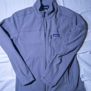 Patagonia men’s gray Micro D zip up fleece